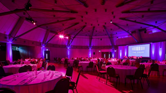 The Grand Hall Red Lighting